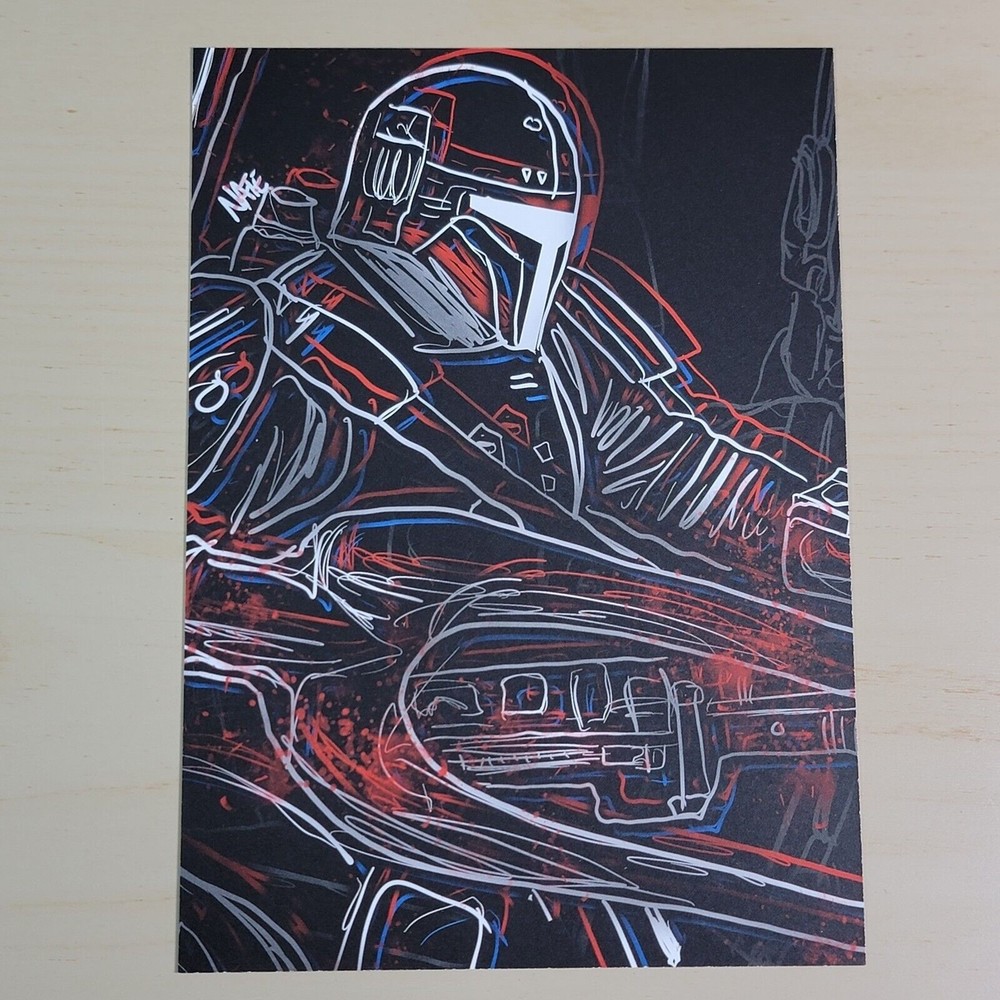 The Madalorian Star Wars Art Print Nate Johnson ComicTom101 MMC October 2022‎